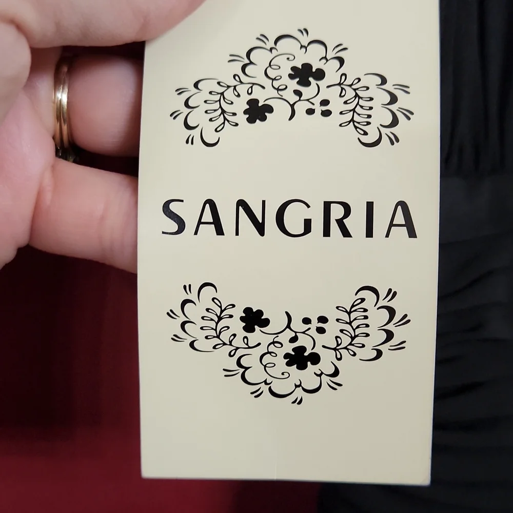 Sangria. Missy Black dress Sz 12 - Picture 6 of 8